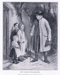 The village schoolmaster, from The Magazine of Art 1893, Cassell and Company
