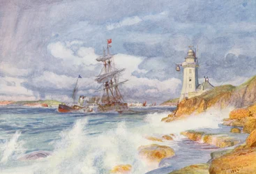 Entrance to Falmouth Harbour