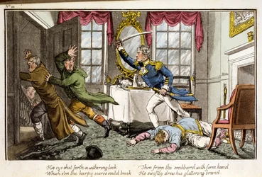 His Eye Shot Forth a Withering Look