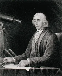 Portrait of David Rittenhouse (1732-96), engraved by James Barton Longacre (1794-1869)