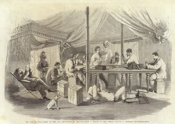 The War in China - Tent of the 15th Punjaubees at Pehtang