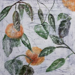 Oranges and Green Leaves
