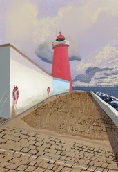 Red Lighthouse Path