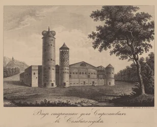 Old House of the Stroganov Family in Solvychegodsk, 1842