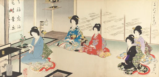 Chiyoda Inner Palace: No.20 Flower Arranging in Turn, August 1895