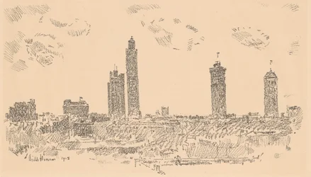 New York Sky Line, Dark Buildings
