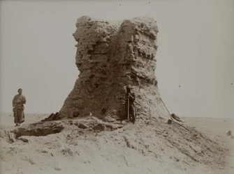 Site where the Sogdian Letter, one of the earliest surviving Sogdian paper documents (c.313CE), was found, Dunhuang, China