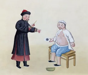 An Acupuncturist with his patient, c.1785