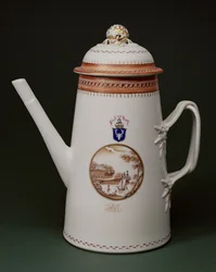 Armorial Coffee Pot, with the arms of Machenzie, c.1790