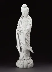 Blanc de Chine Figure of Guanyin, c.1800