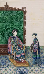 Empress Seated with a Lady