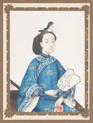 Framed portrait of Howqua