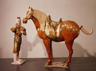 Horse and groom, Tang Dynasty (618-907)