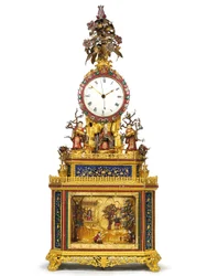 Imperial striking, musical and automaton "Daoist Immortal" clock, Guangzhou workshops, Qianlong period