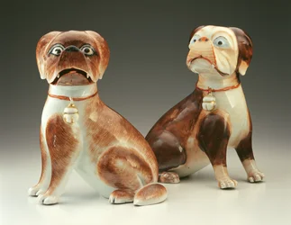 Pair of Pug Dogs