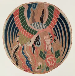 Roundel with Feng-Huang and Tree Peony