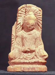 Seated Buddha in meditation, from Tumshuq