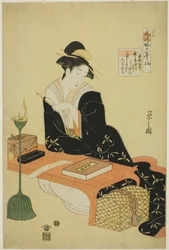 An Elegant Parody of the Six Poetic Immortals (Furyu yatsushi rokkasen): The Priest Kisen