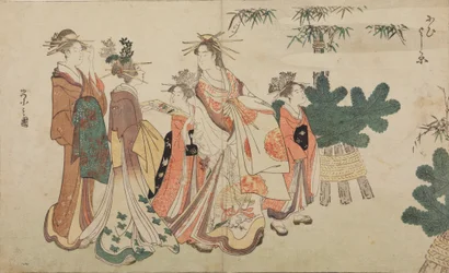 Oiran during New Year