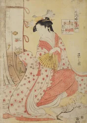 Poet Ono no Komachi, from the series: Six Immortal Poets in Elegant Stylization (Part 2), Furyu yatsushi Rokkasen, sono ni