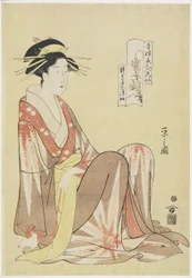 Shizuka of Shizutamaya House, c. 1794-1795