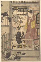 Three Women on a Veranda