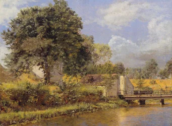 A view of the Northern gate of Kastellet seen from the bastion East of the bridge