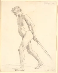 Walking Male Academy Model Pulling Ropes