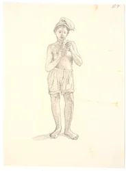 Standing Italian Boy