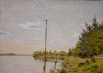Study for View of Lake Sortedam from Dosseringen Looking Towards Nørrebro, c.1838