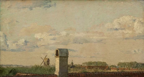 View from a Window in Toldbodvej Looking towards the Citadel in Copenhagen