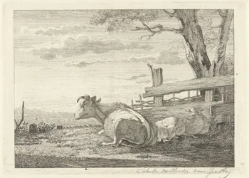 Resting Cattle in a Landscape