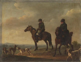 Two Hunters on Horseback