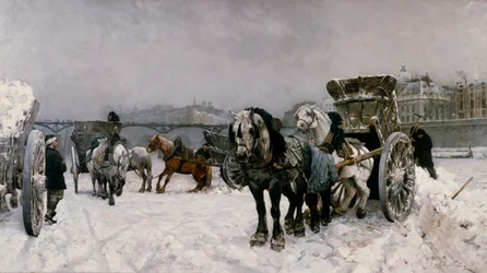 Driving Snow on the Seine