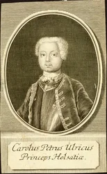 Portrait of the Duke Karl Peter Ulrich of Holstein-Gottorp, 1734