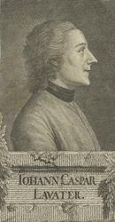 Portrait of the poet and physiognomist Johann Kaspar Lavater 1741-1801, 1773