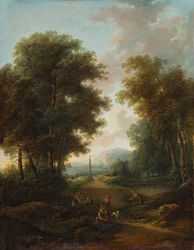 Forest Landscape with Shrine