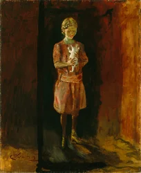 Girl with Cat