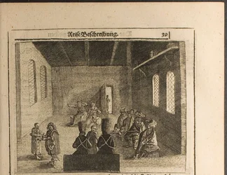 Ambassadorial Prikaz Posolsky Prikaz in Muscovy Illustration from Travels to the Great Duke of M