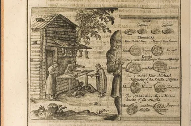 Money and Trade in Muscovy Illustration from Travels to the Great Duke of Muscovy and the King of