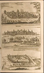 Samara, Tsaritsyn and Kozmodemyansk Illustration from Travels to the Great Duke of Muscovy