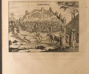 Torzhok Illustration from Travels to the Great Duke of Muscovy and the King of Persia by Adam Olearius