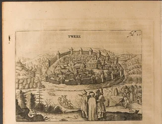 Tver Illustration from Travels to the Great Duke of Muscovy and the King of Persia by Adam Olearius