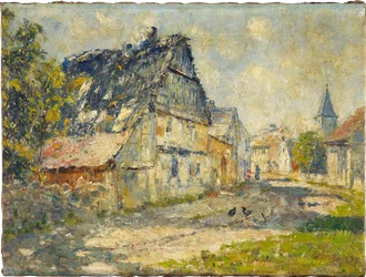 Village Street in Ehringsdorf near Weimar