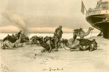At the Suez Canal, 1898