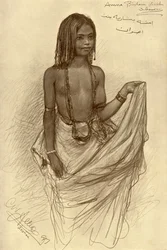 Bishari Girl, Aswan, Egypt, 1898