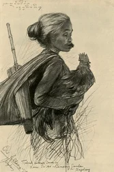 Woman chewing tobacco, Magelang, Java, 1898
