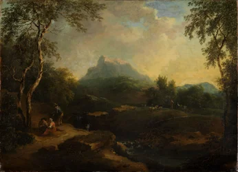 Mountainous Landscape with a Stream