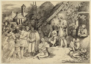 Saint James Preaching in a Village
