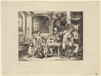 Satyr with the peasant